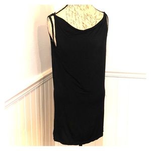 Sleeveless black dress